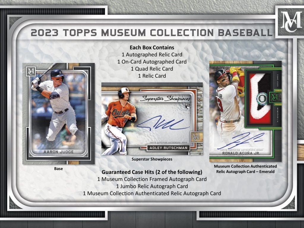 MLB 2023 TOPPS MUSEUM COLLECTION BASEBALL