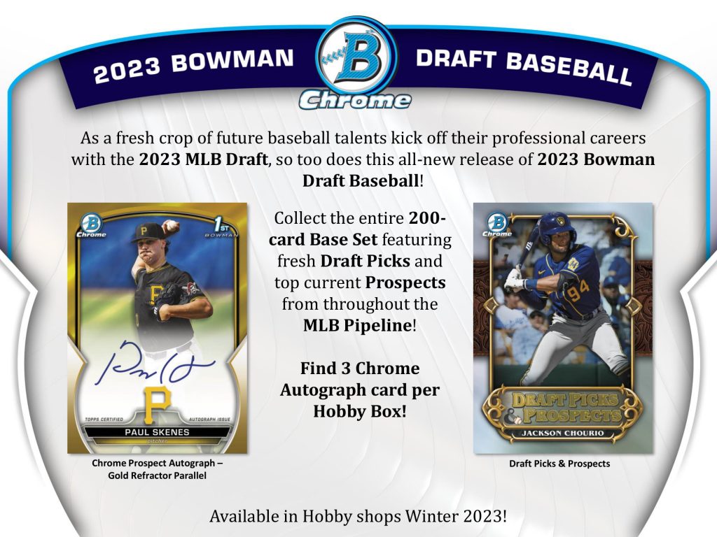 MLB 2023 TOPPS BOWMAN DRAFT BASEBALL