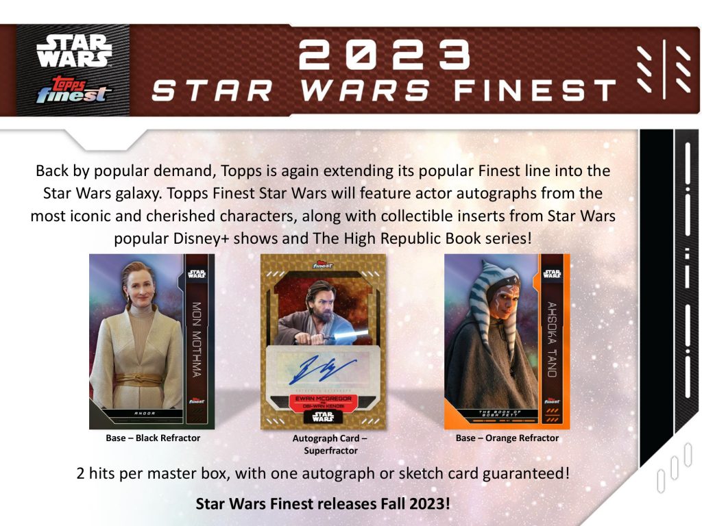 2023 TOPPS STAR WARS FINEST HOBBY