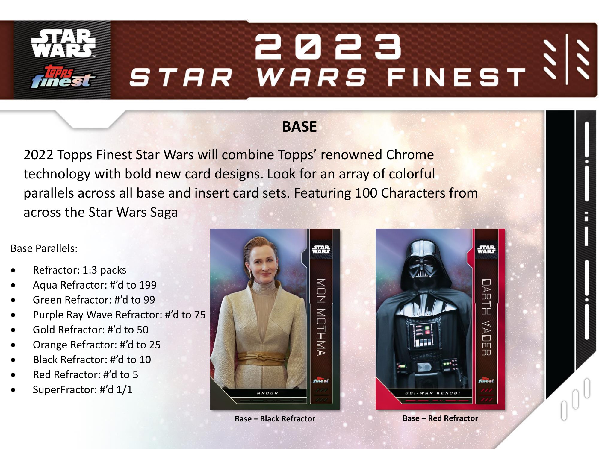 2023 TOPPS STAR WARS FINEST HOBBY【製品情報】 Trading Card Journal