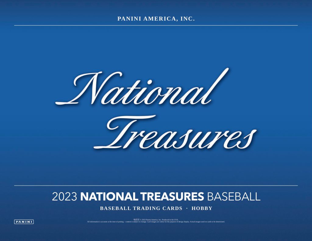 2023 PANINI NATIONAL TREASURES BASEBALL HOBBY