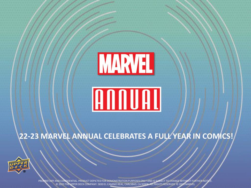 2022-23 UPPER DECK MARVEL ANNUAL TRADING CARD HOBBY