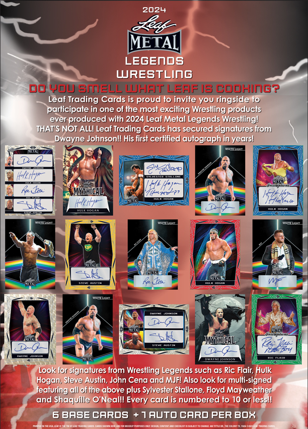 2024 LEAF METAL LEGENDS WRESTLING