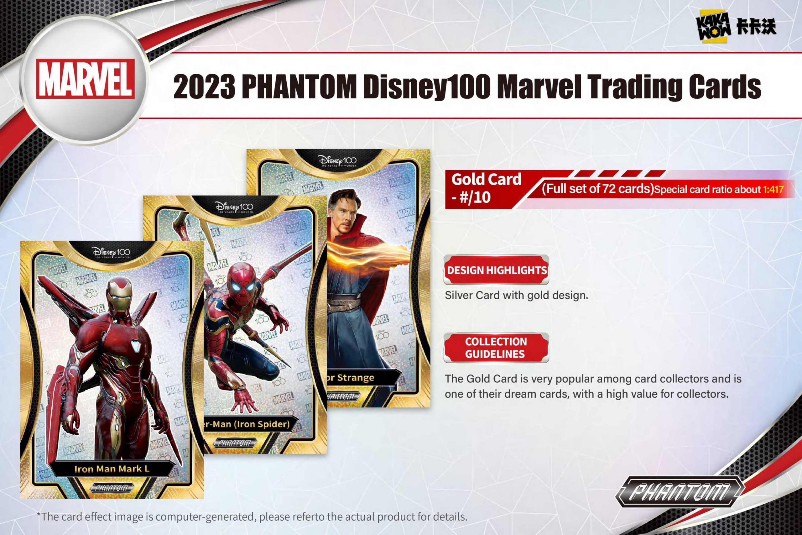 2023 KAKAWOW PHANTOM Disney100 Marvel Trading Cards-19