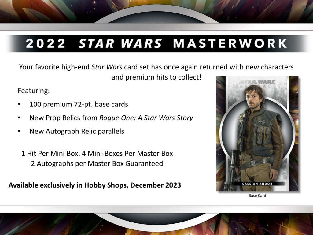 2022 TOPPS STAR WARS MASTERWORK