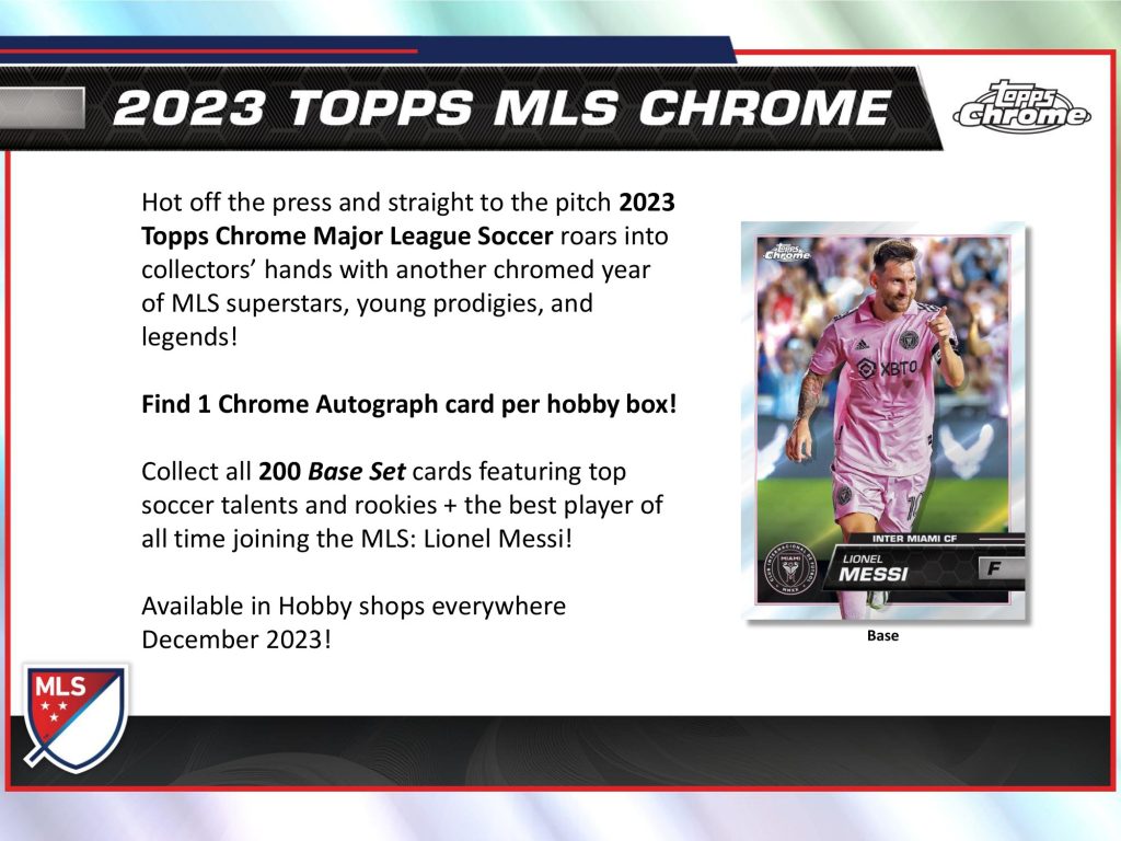 2023 TOPPS MLS CHROME HOBBY