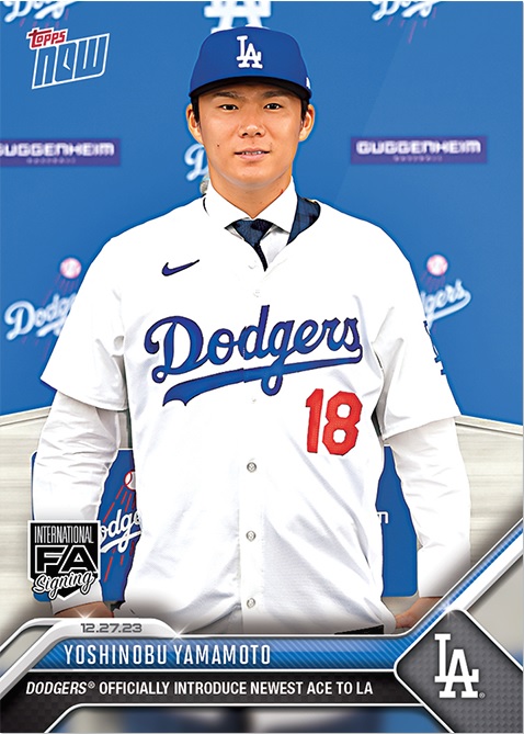 【山本由伸 大谷翔平】topps Now ドジャース入団会見　20枚　未開封エンジェルス