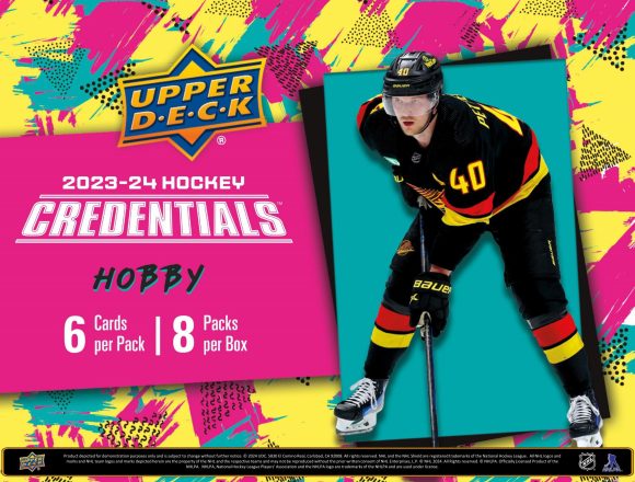 NHL 2023-24 UPPER DECK CREDENTIALS HOCKEY HOBBY