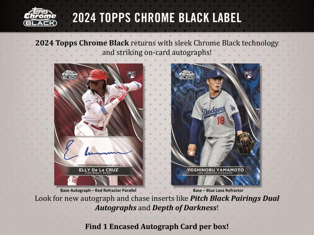 MLB 2024 TOPPS CHROME BLACK BASEBALL HOBBY