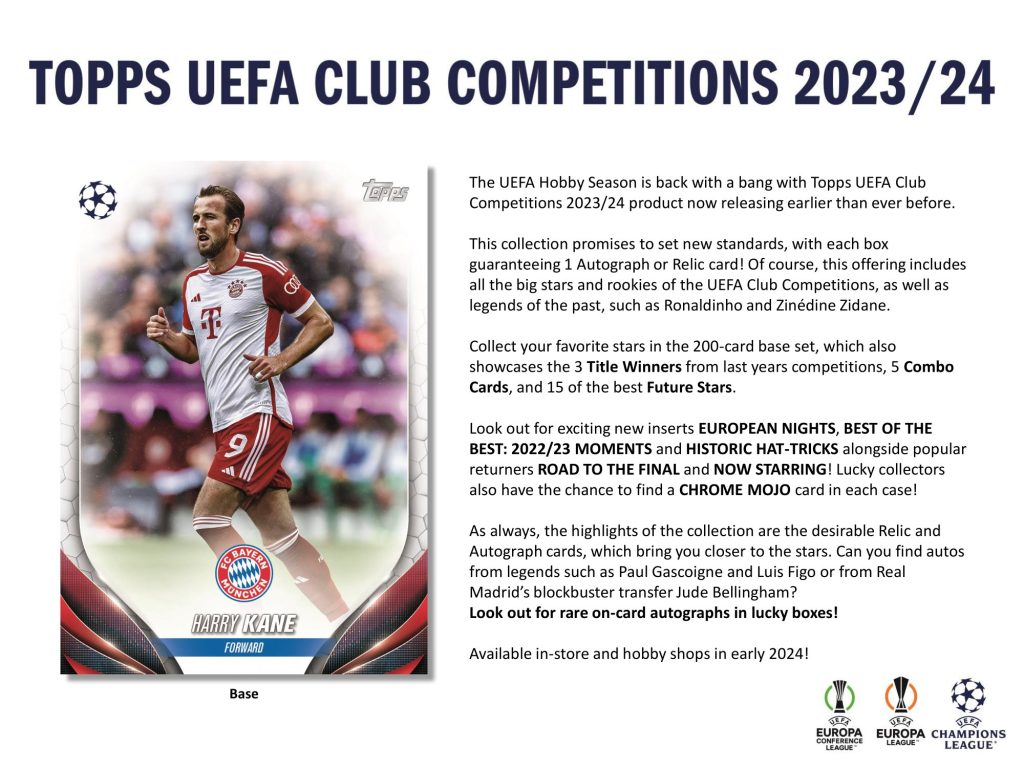 2023-24 TOPPS UEFA CLUB COMPETITIONS HOBBY