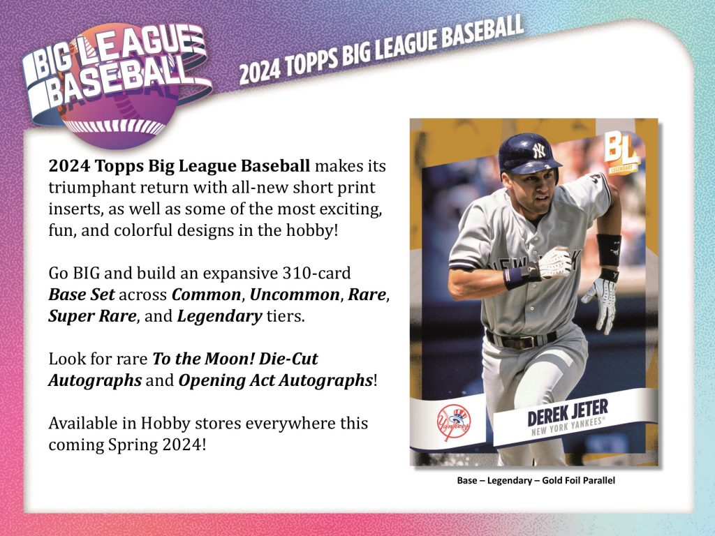 MLB 2024 TOPPS BIG LEAGUE BASEBALL HOBBY