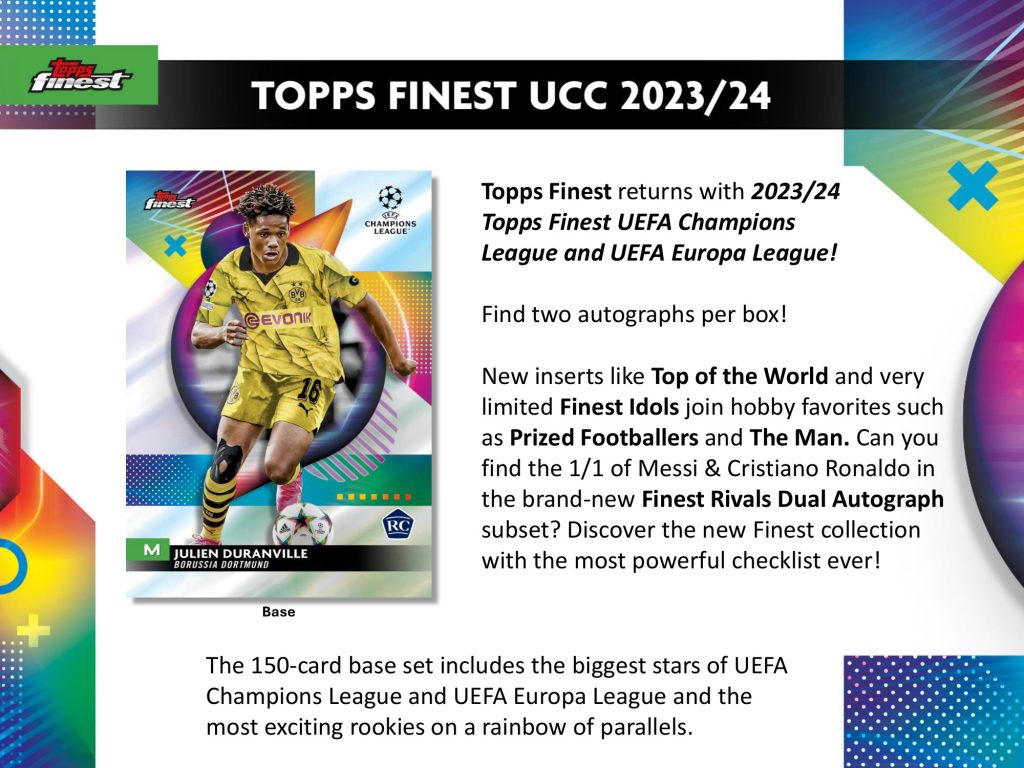 2023-24 TOPPS FINEST UCC UEFA CHAMPIONS LEAGUE and UEFA EUROPA LEAGUE HOBBY