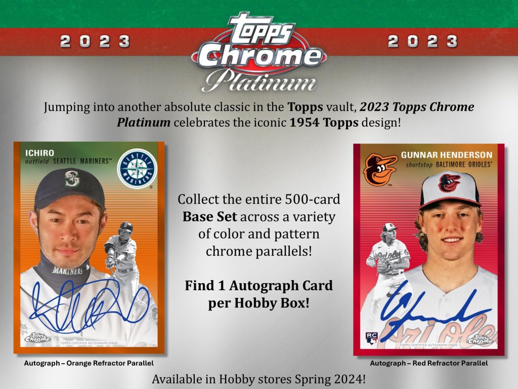 MLB 2023 TOPPS CHROME PLATINUM ANNIVERSARY BASEBALL HOBBY