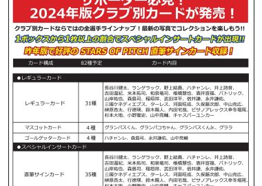 EPOCH 2024 Ｊリーグオフィシャルトレーディングカード チームエディション・メモラビリア 名古屋グランパス