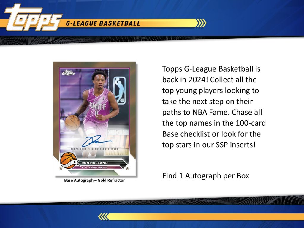 2023-24 TOPPS G-LEAGUE BASKETBALL HOBBY