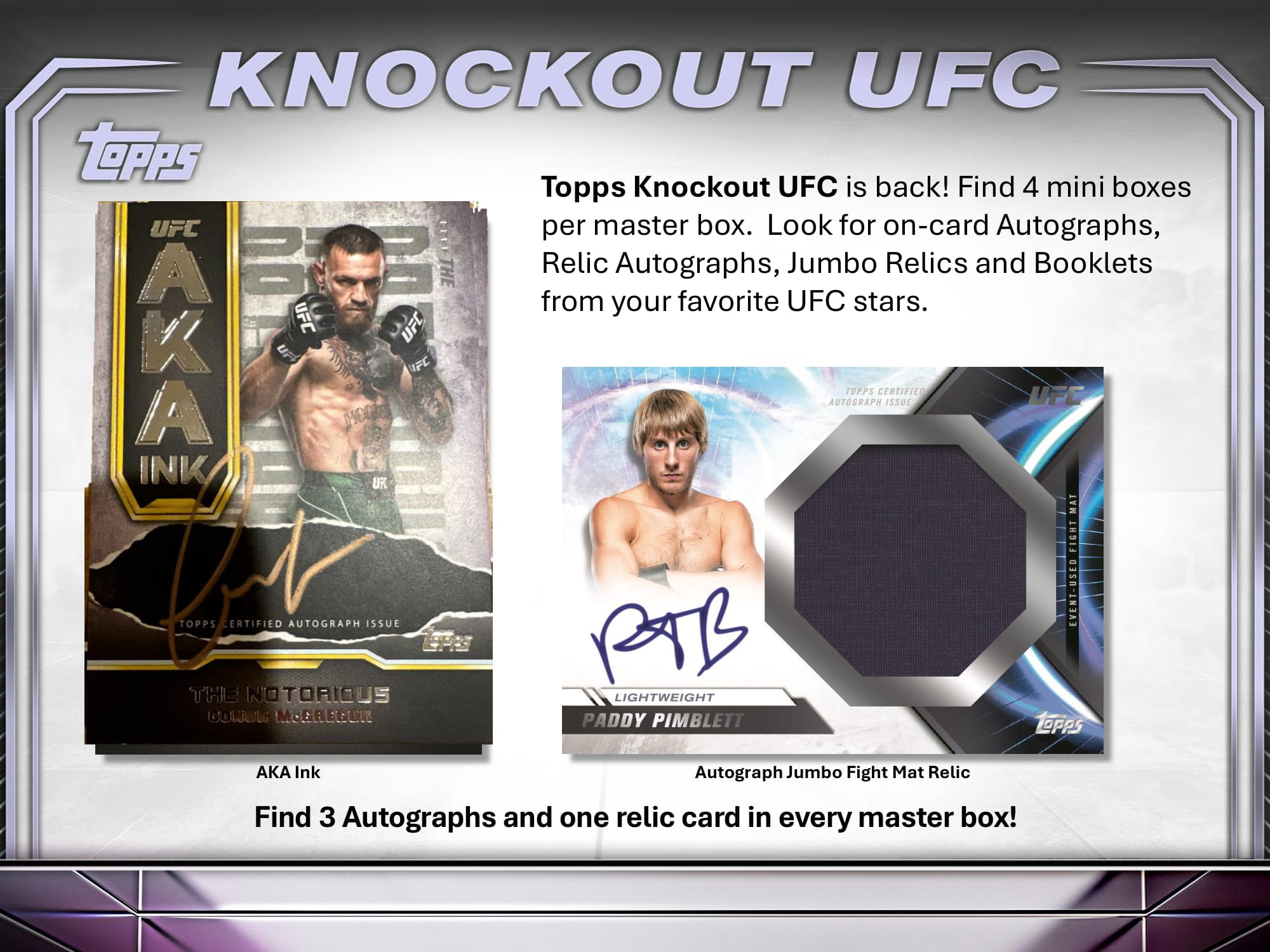 2024 TOPPS UFC KNOCKOUT HOBBY【製品情報】 Trading Card Journal