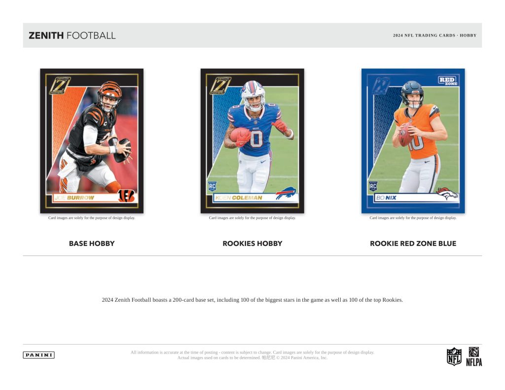 🏈 NFL 2024 PANINI ZENITH FOOTBALL HOBBY【製品情報