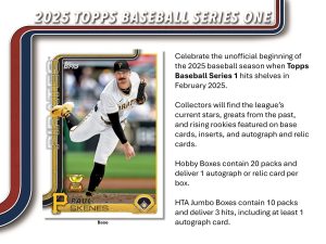 MLB 2025 TOPPS SERIES 1 BASEBALL MEGA BOX