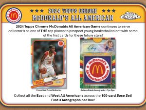 2024 TOPPS CHROME McDonald's ALL AMERICAN BASKETBALL MEGA MONSTER BOX