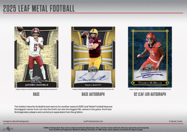 2025 LEAF METAL FOOTBALL JUMBO