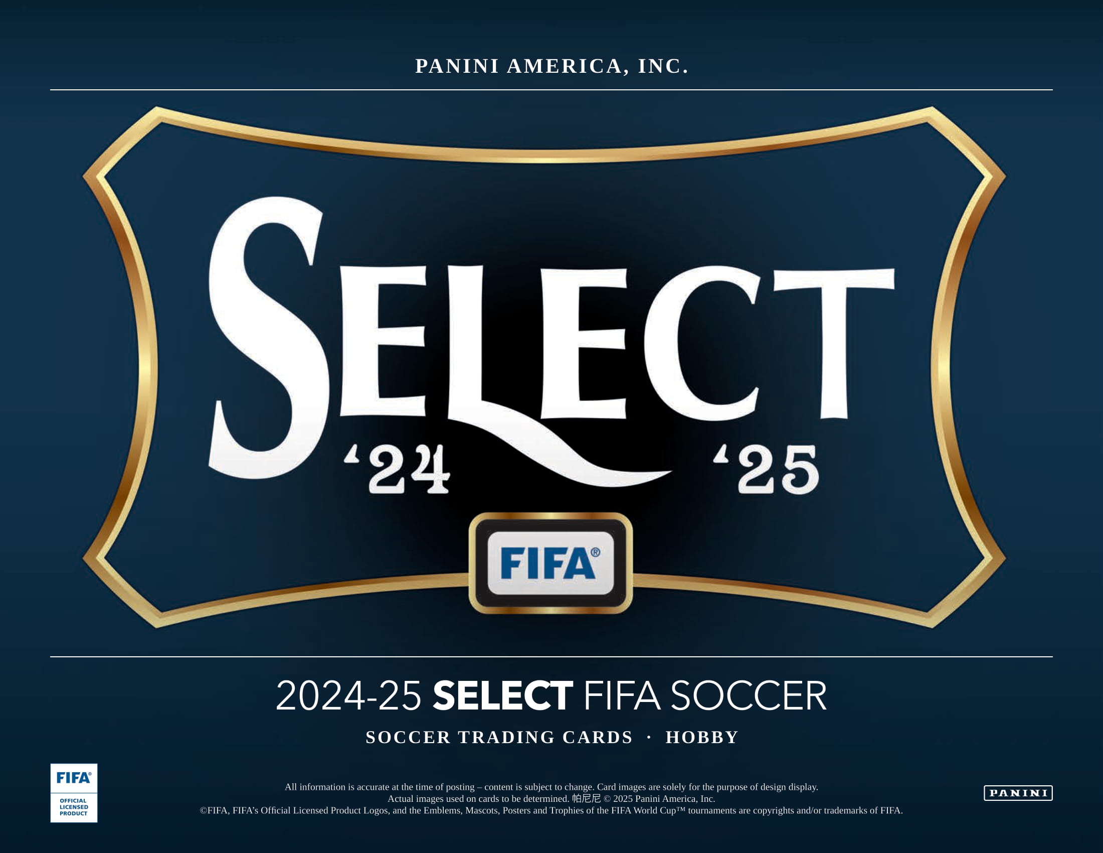 ⚽ 2024-25 PANINI SELECT FIFA SOCCER HOBBY【製品情報