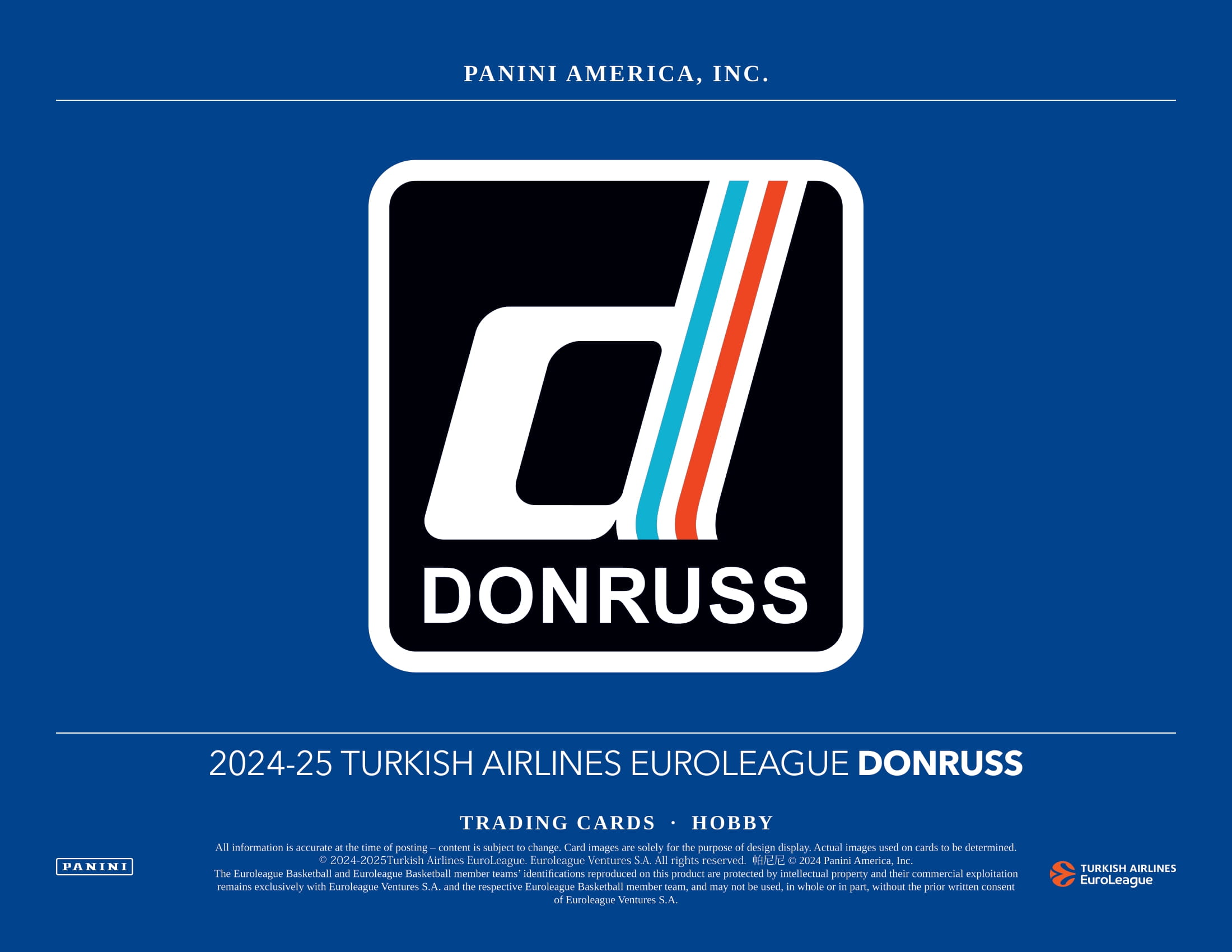 🏀 2024-25 PANINI DONRUSS TURKISH AIRLINES EUROLEAGUE