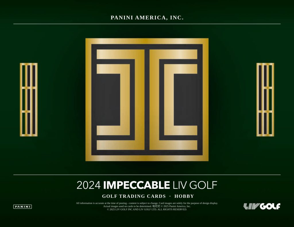 2025 PANINI IMPECCABLE LIV GOLF HOBBY