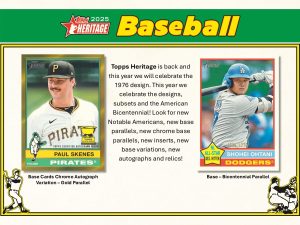 2025 TOPPS HERITAGE BASEBALL HOBBY