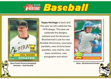 2025 TOPPS HERITAGE BASEBALL HOBBY