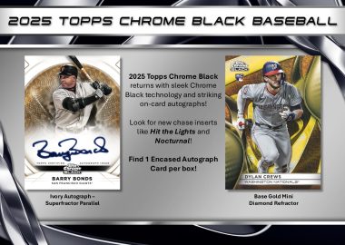 MLB 2025 TOPPS CHROME BLACK BASEBALL HOBBY