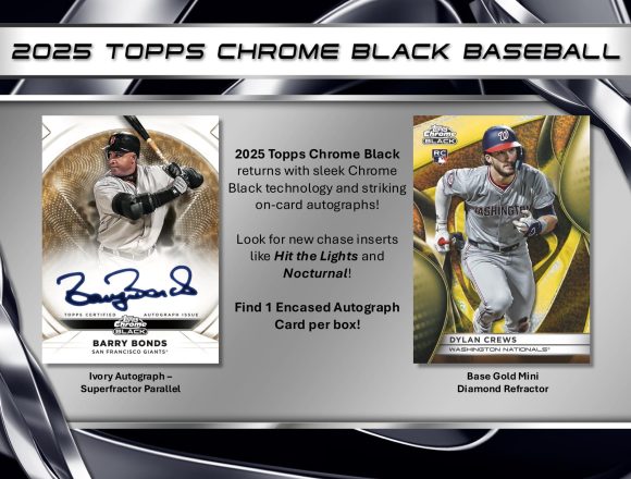 MLB 2025 TOPPS CHROME BLACK BASEBALL HOBBY