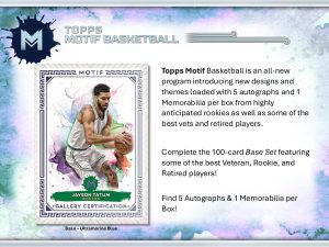 2023-24 TOPPS MOTIF BASKETBALL HOBBY