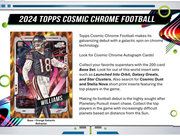 NFL 2024 TOPPS COSMIC CHROME FOOTBALL HOBBY