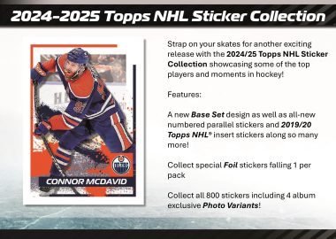 2024-25 TOPPS NHL STICKER COLLECTION ALBUM