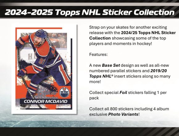 2024-25 TOPPS NHL STICKER COLLECTION ALBUM