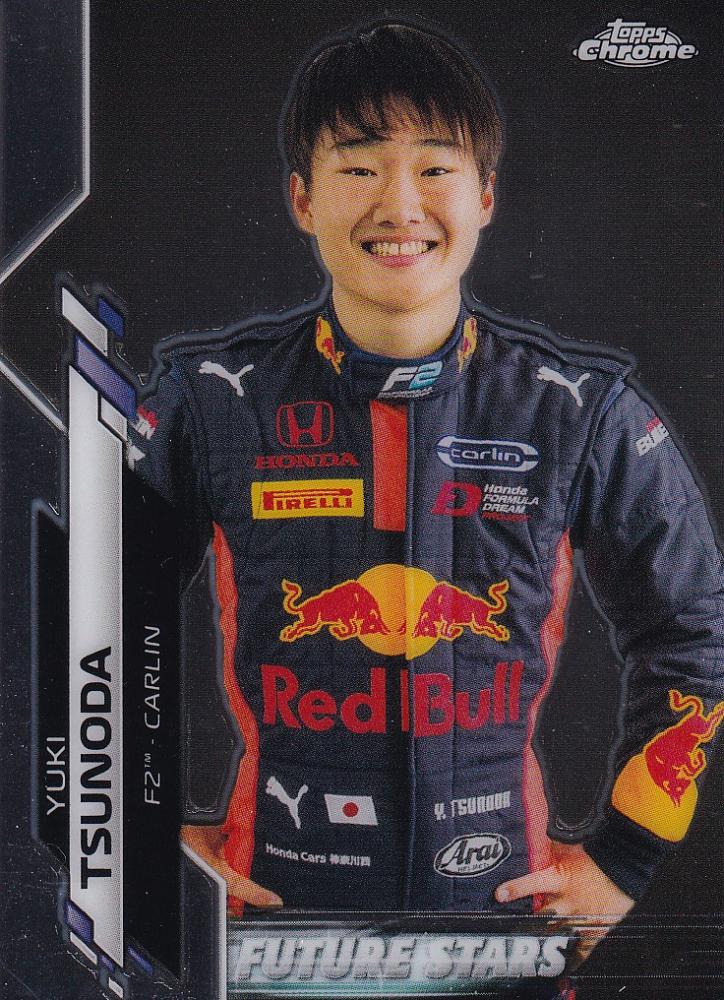 角田裕毅のトレカ　2020 Topps Chrome Formula 1 Carlin F2 Yuki Tsunoda F2 Racers Base