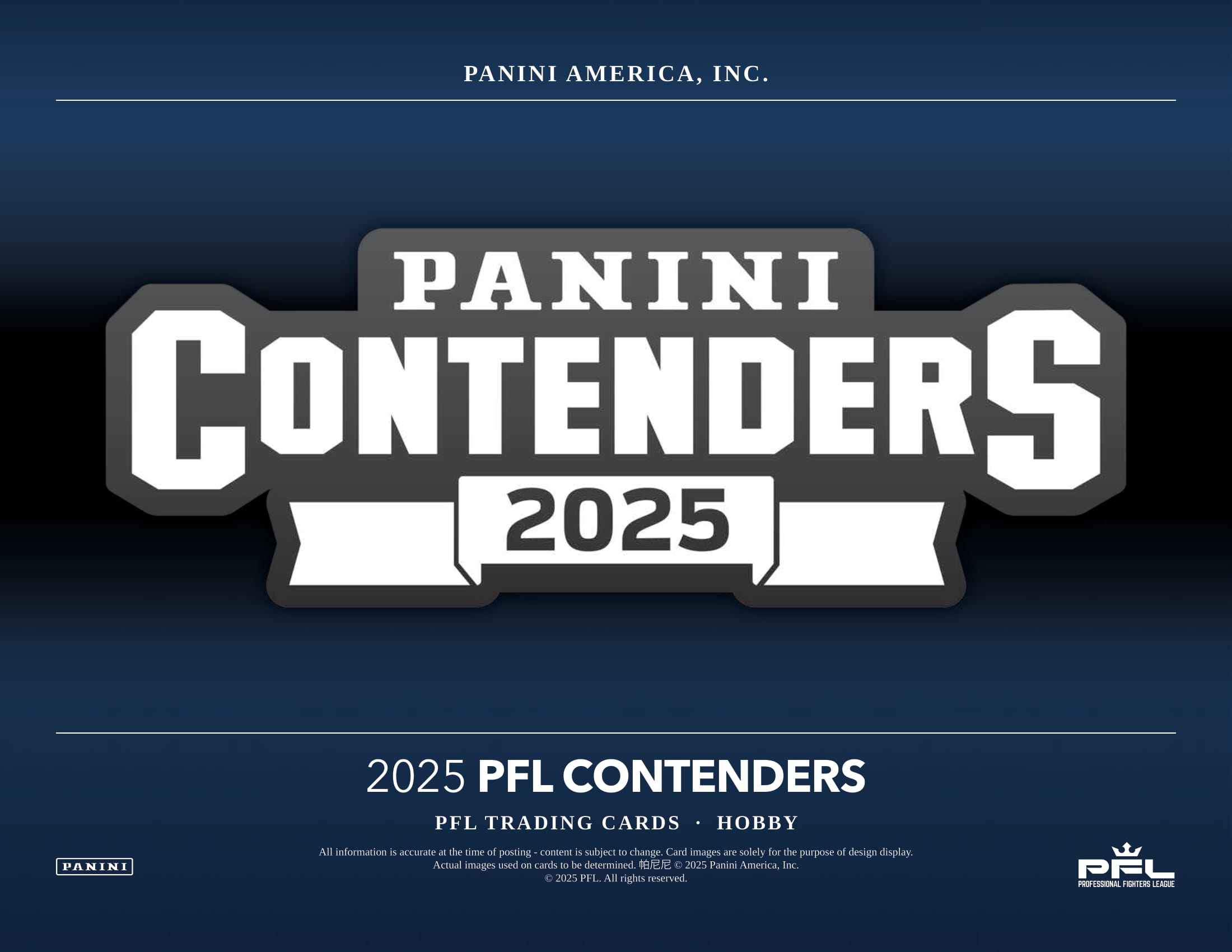 製品情報】2025 PANINI CONTENDERS PROFESSIONAL FIGHTERS