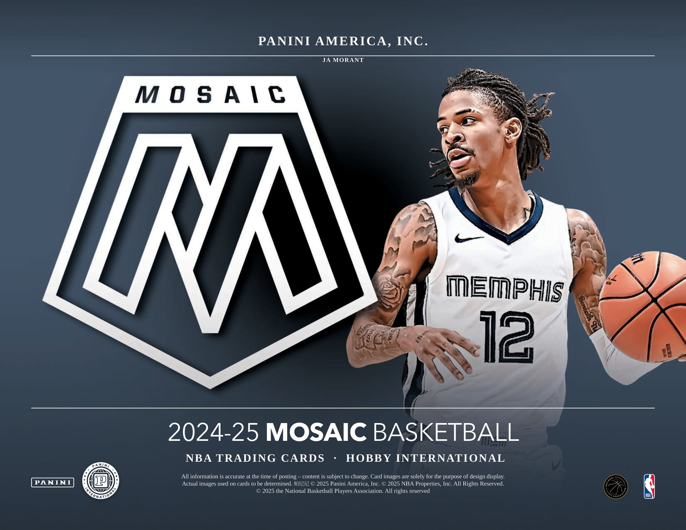 【最終値下】久保建英　21-22 panini mosaic 25シリ 製品情報】NBA 2024-25 PANINI MOSAIC BASKETBALL HOBBY