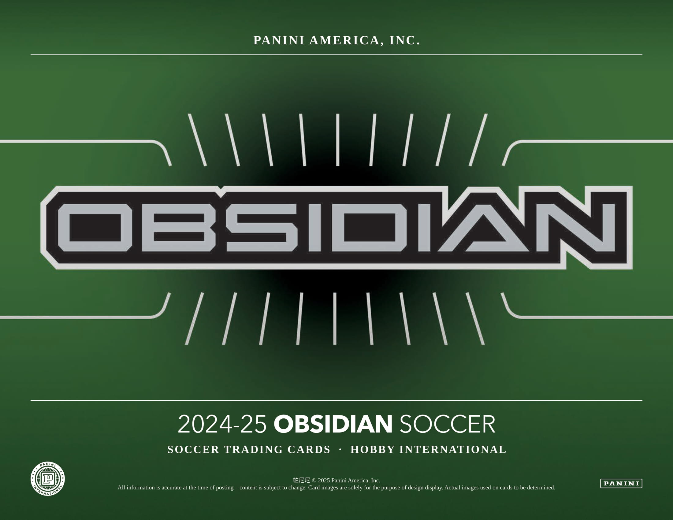 製品情報】⚽ 2024-25 PANINI OBSIDIAN SOCCER HOBBY
