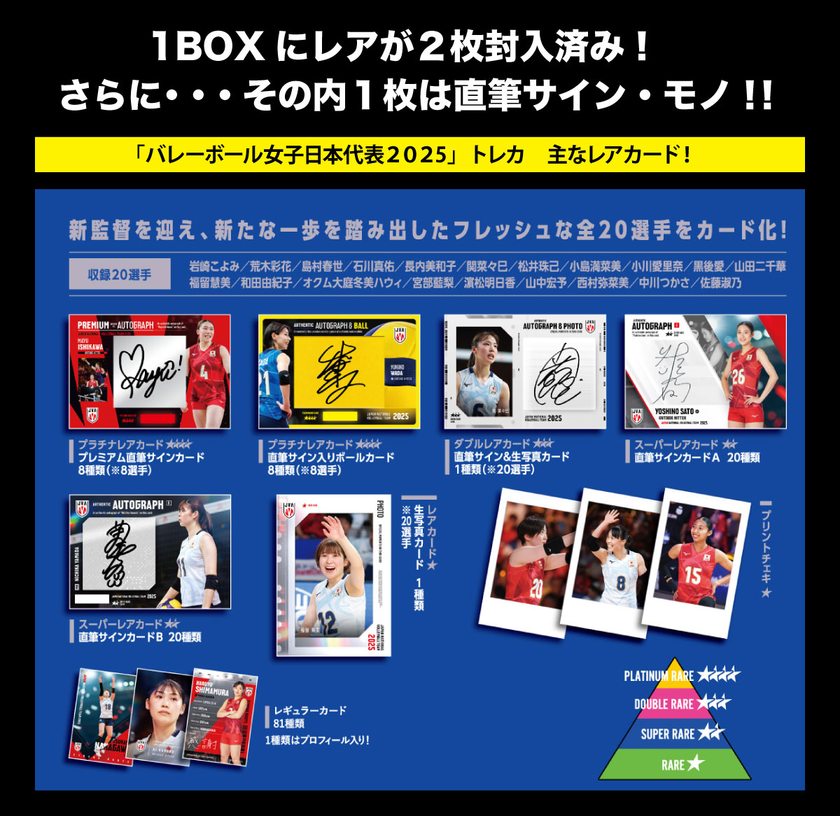 タレントカード A 主なレアカード-JVA女子2025 | Trading Card Journal