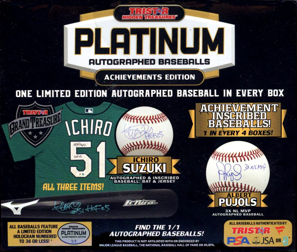 記念グッズ TRISTAR PLATINUM AUTOGRAPHED BASEBALLS 2024 Tristar Hidden Treasures Platinum Autographed Baseball