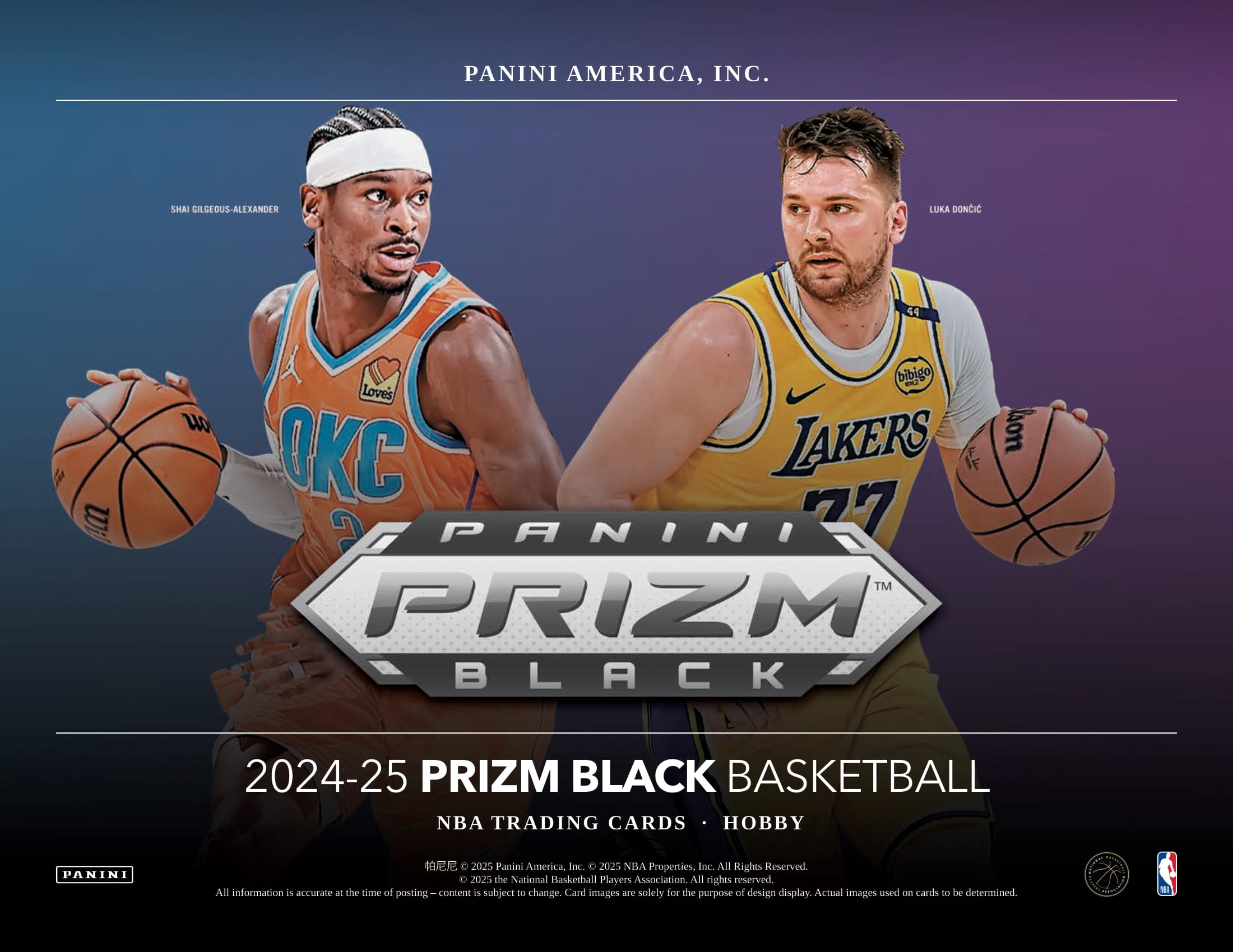 製品情報】NBA 2024-25 PANINI PRIZM BLACK BASKETBALL HOBBY
