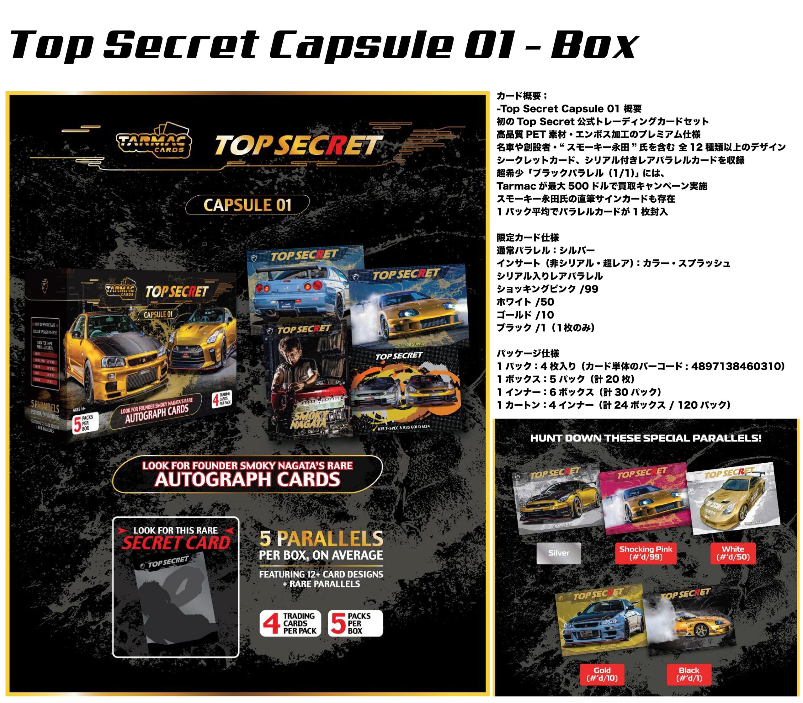 製品情報】Tarmac Cards：TOP SECRET CAPSULE 01
