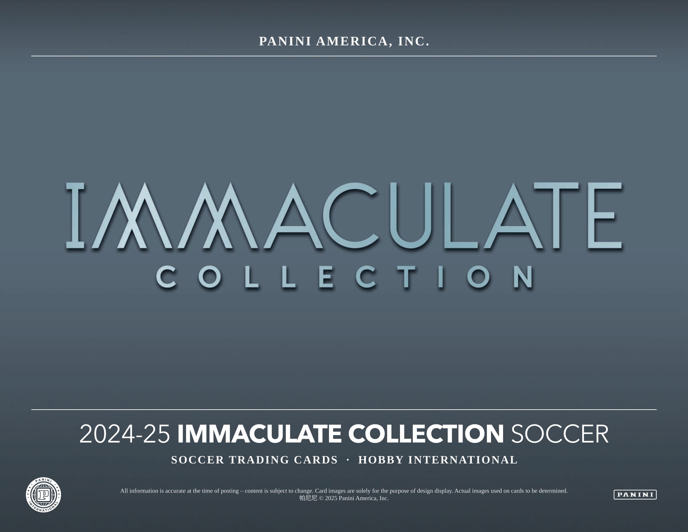 製品情報】2024-25 PANINI IMMACULATE COLLECTION SOCCER HOBBY