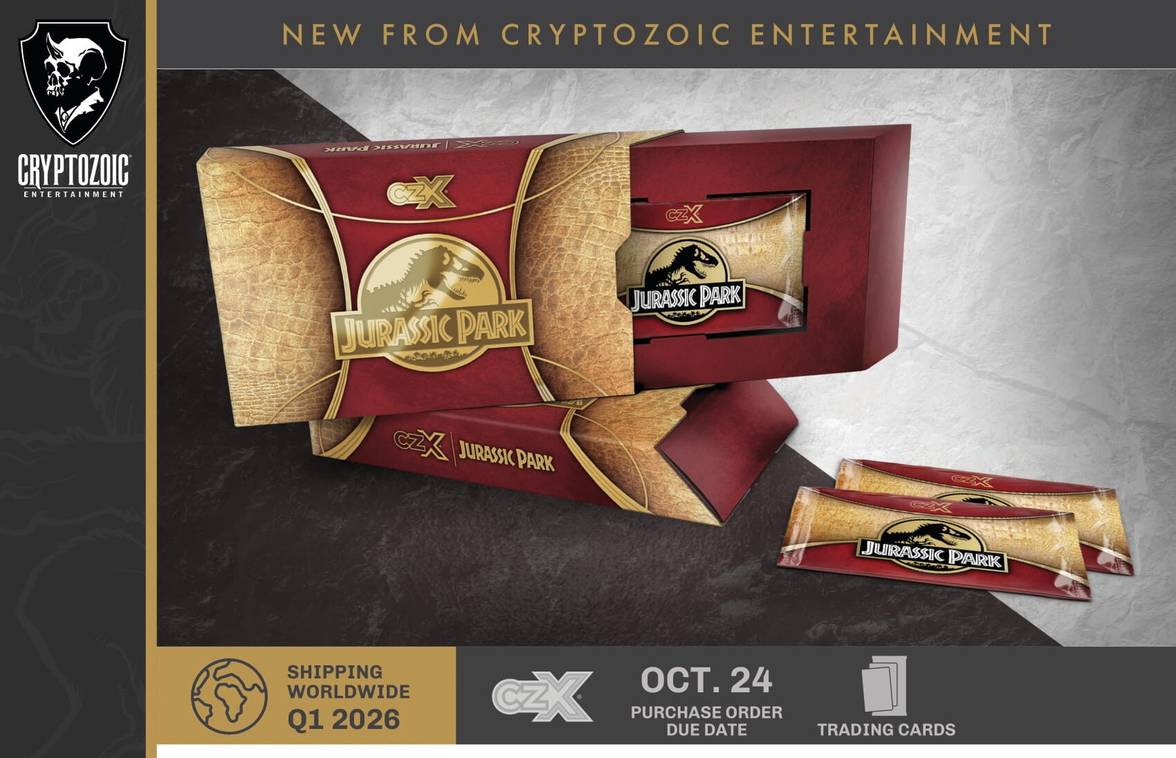 製品情報】2025 CRYPTOZOIC JURASSIC PARK TRAIDING CARDS