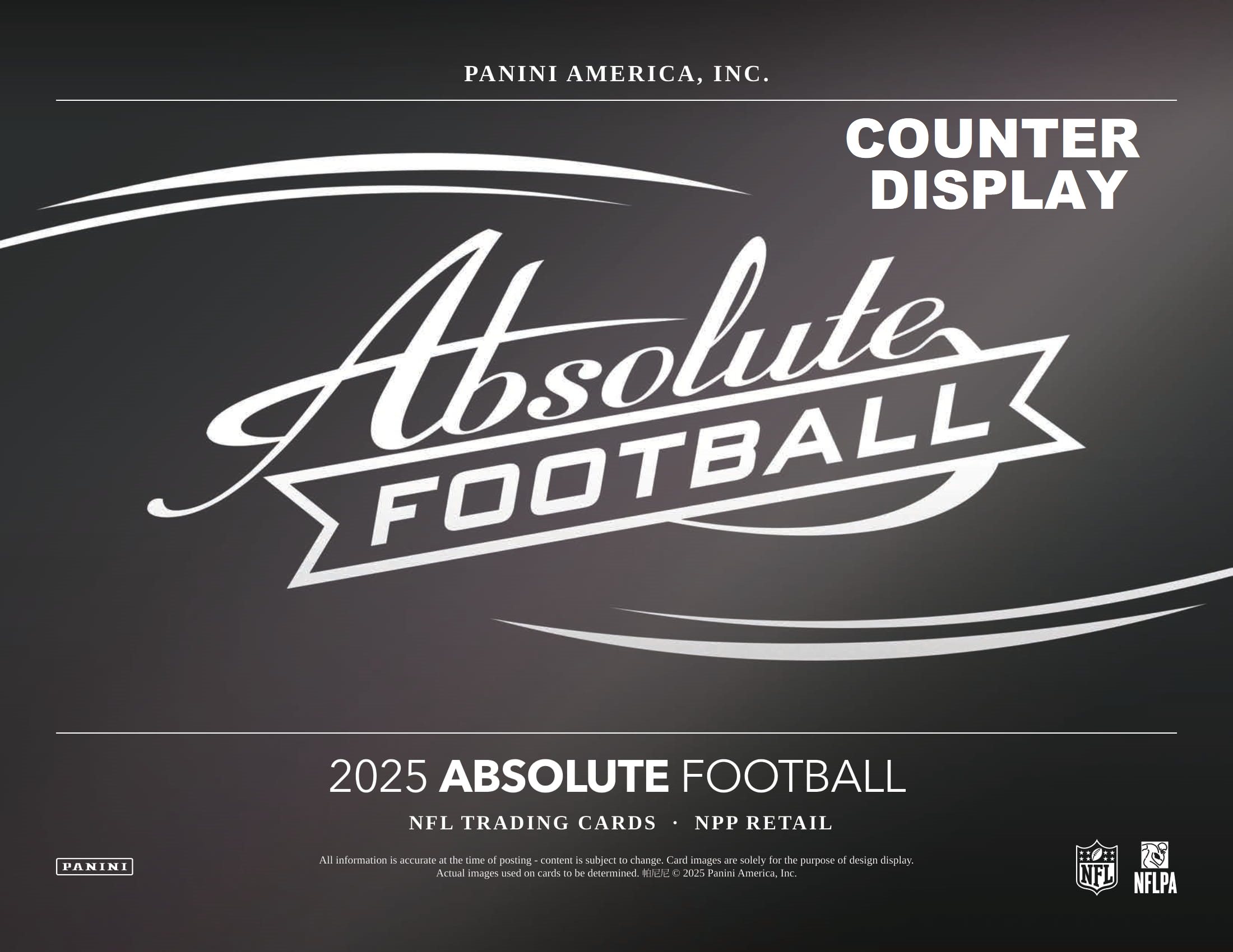 製品情報】NFL 2025 PANINI ABSOLUTE FOOTBALL COUNTER DISPLAY
