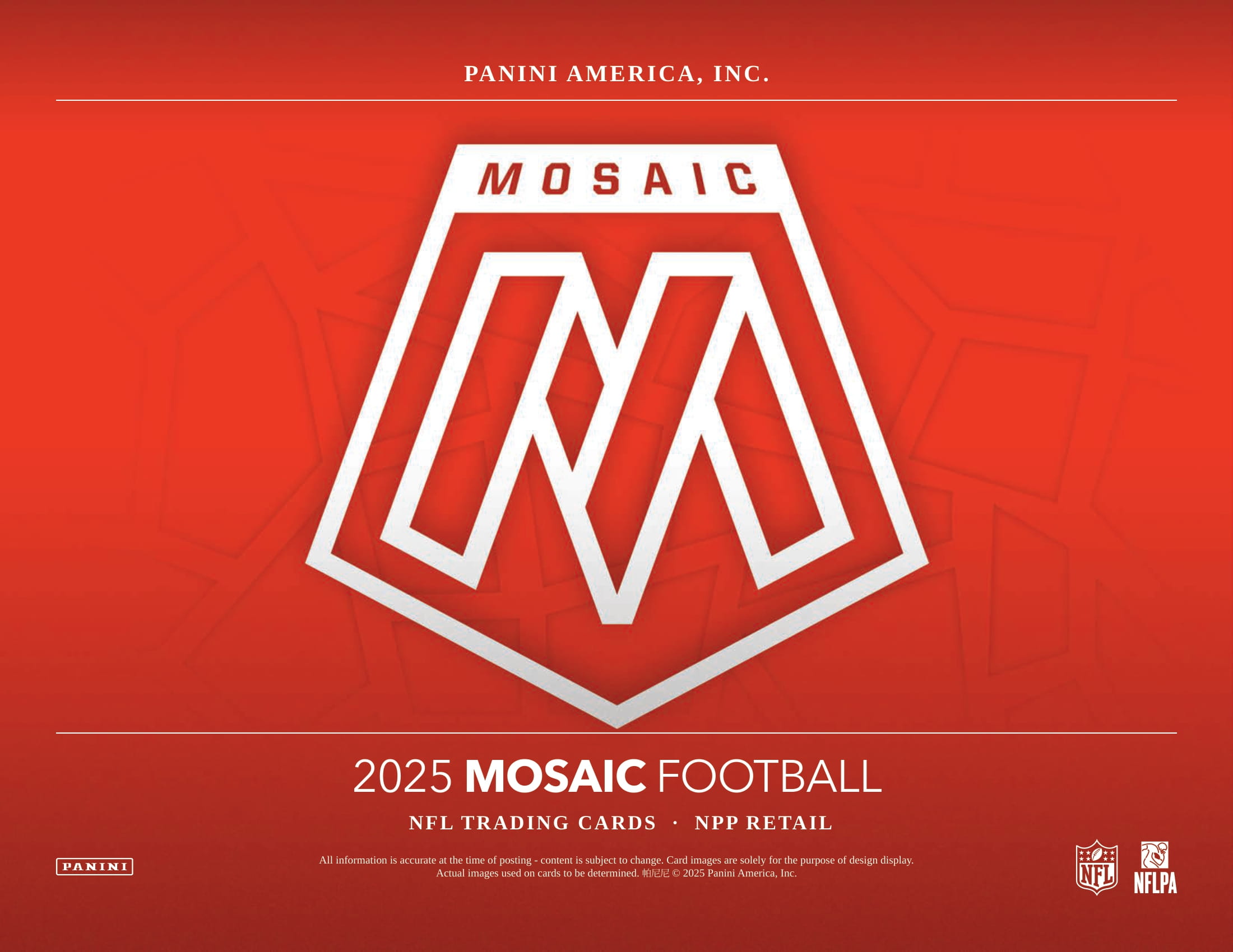 製品情報】2025 PANINI MOSAIC FOOTBALL BLASTER
