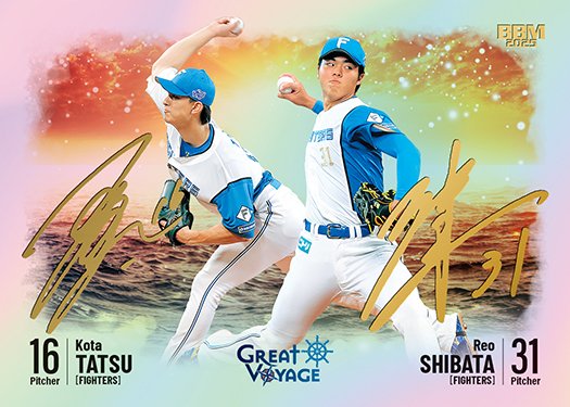 スペシャルインサートカード コンボ 箔サインカード達孝太柴田獅子