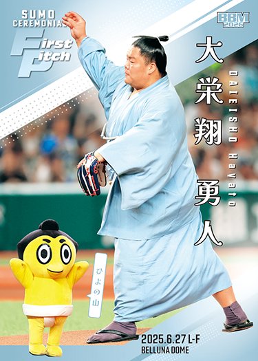 ケケチャマです。大栄翔・豪ノ山 始球式カード 大栄翔ひよの山 | Trading Card Journal