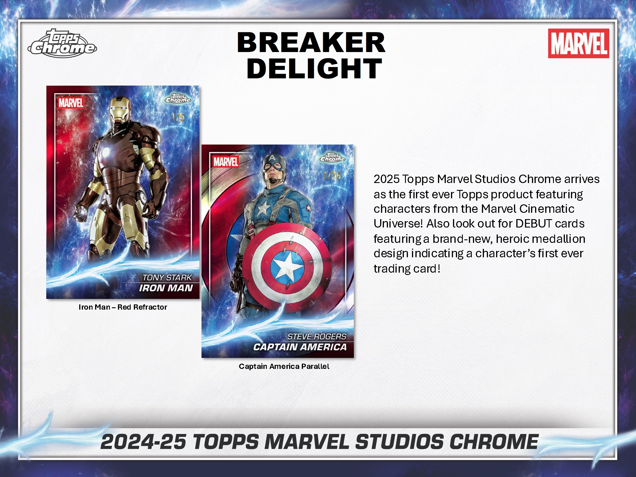 その他 marvel 製品情報】2025 TOPPS MARVEL STUDIOS CHROME BREAKER DELIGHT